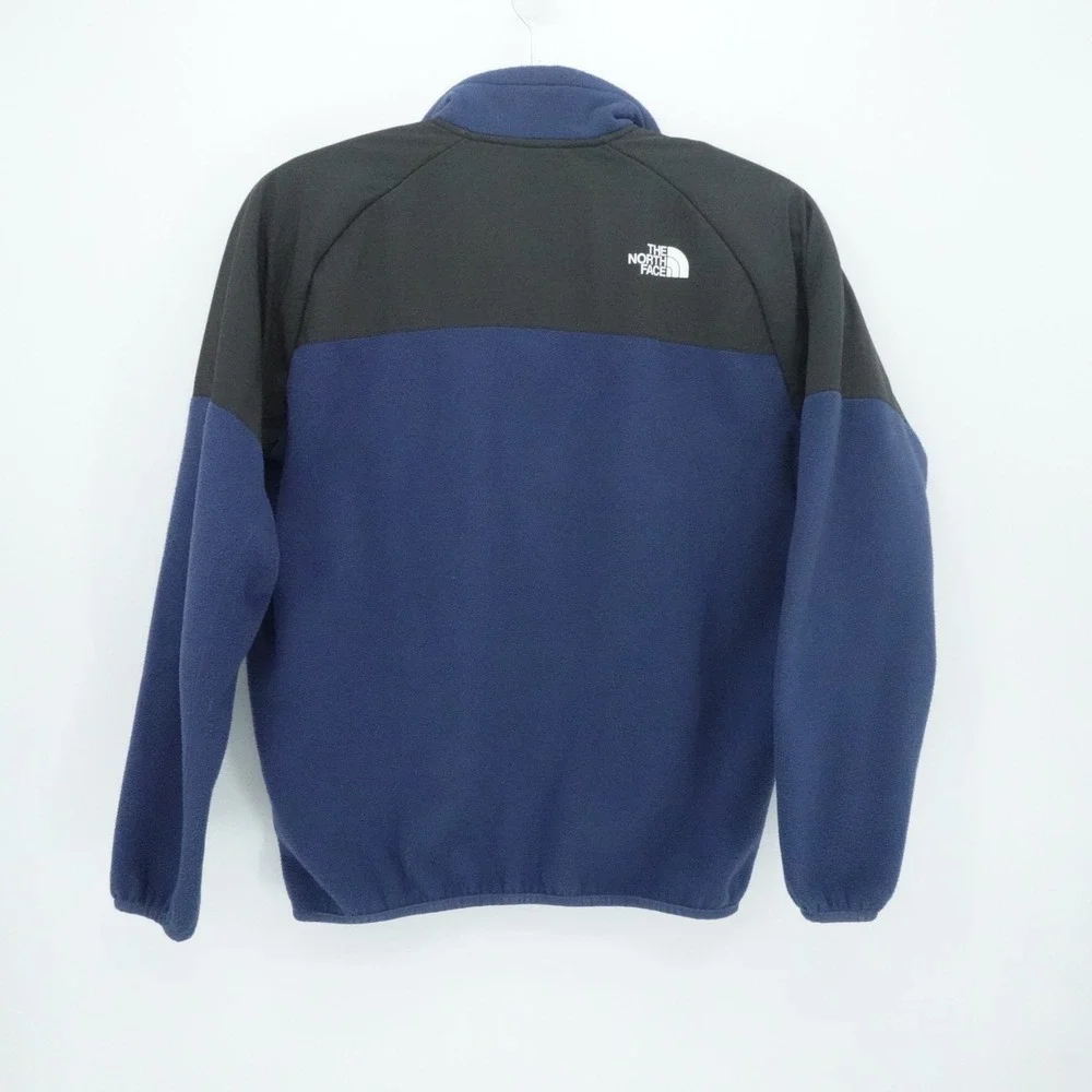 The North Face Jacket Mens Medium‎ Blue Black Glacier Heavyweight 1/2 Zip Fleece